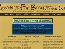 Tablet Screenshot of accountedforbookkeeping.com